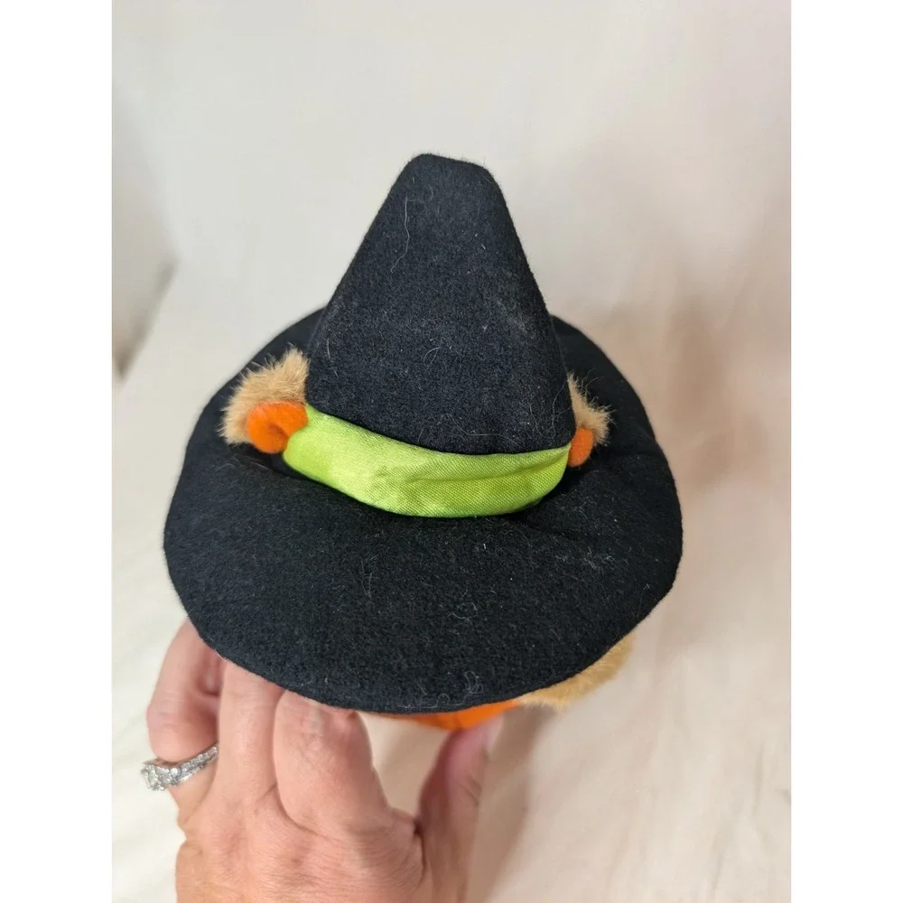 Plush Creations Inc Halloween Plush Witch Bear‎ Jack O' Lantern Hand Puppet 1995